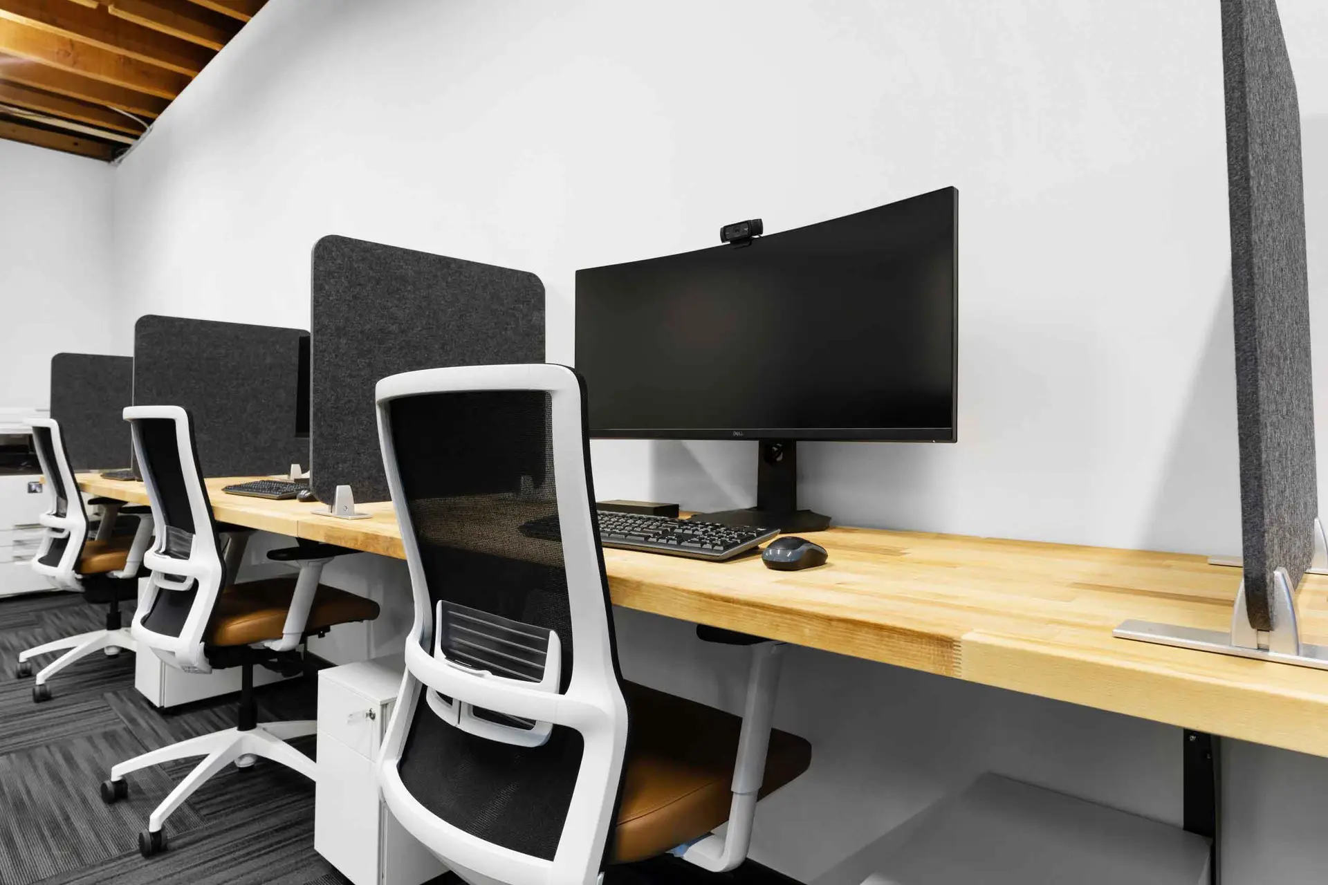 Close-up view of our dedicated desks in Everett, WA