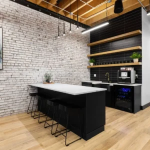 The coffee bar in our coworking space in Everett